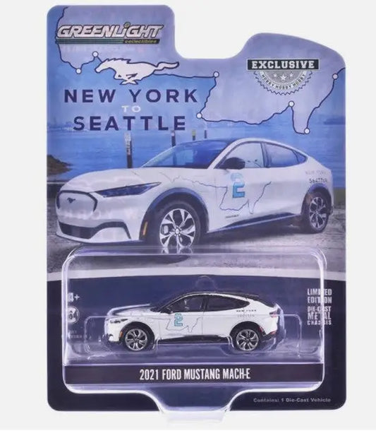 Packaged die-cast 2021 Ford Mustang Mach-E hobby exclusive collectible car