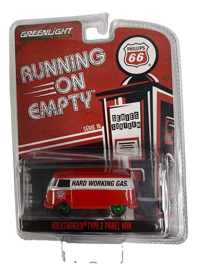 Greenlight 1:64 Running Empty SR 16 Volkswagen Type 2 Panel Van Phillip 66 CHASE - Other