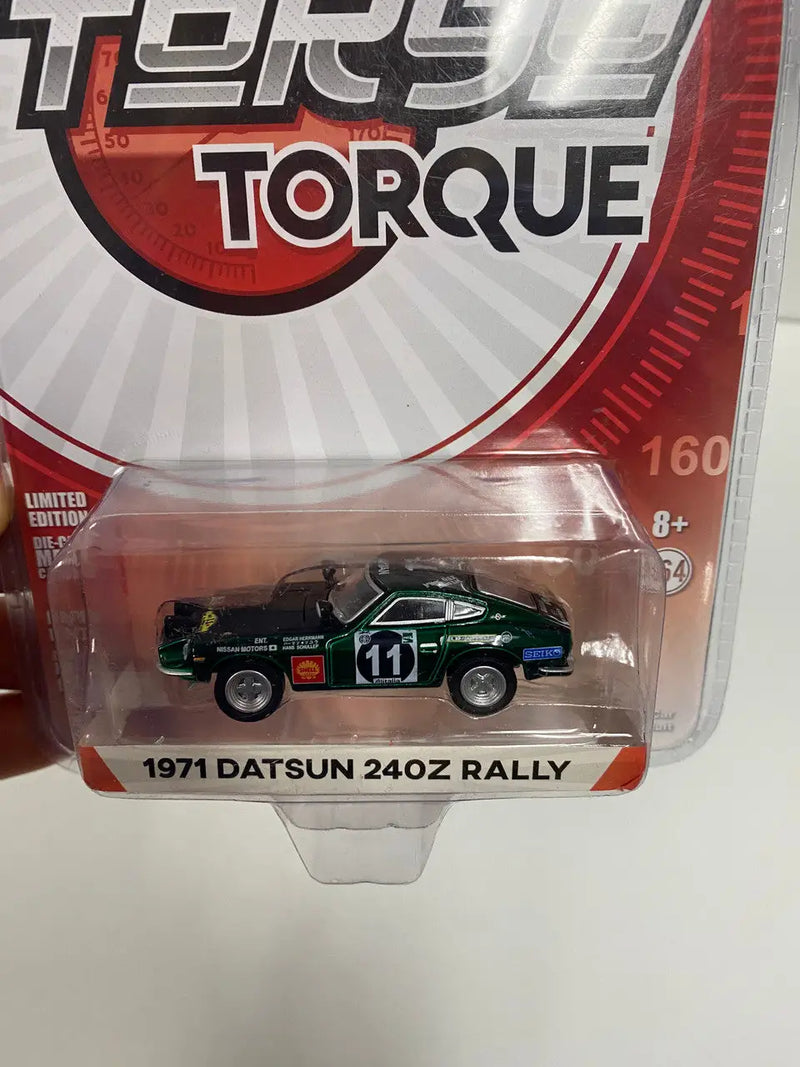Packaged Greenlight 1:64 Tokyo Torque 1971 Datsun 240Z Rally CHASE toy car