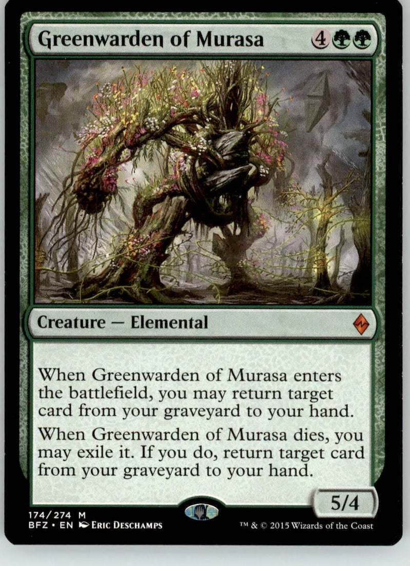 Greenwarden of Murasa - Battle for Zendikar - 174 - LP Magic: The Gathering