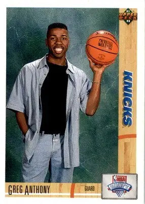 Greg Anthony - 1991-92 Upper Deck - #7 - RC Basketball - Basketball Card Single