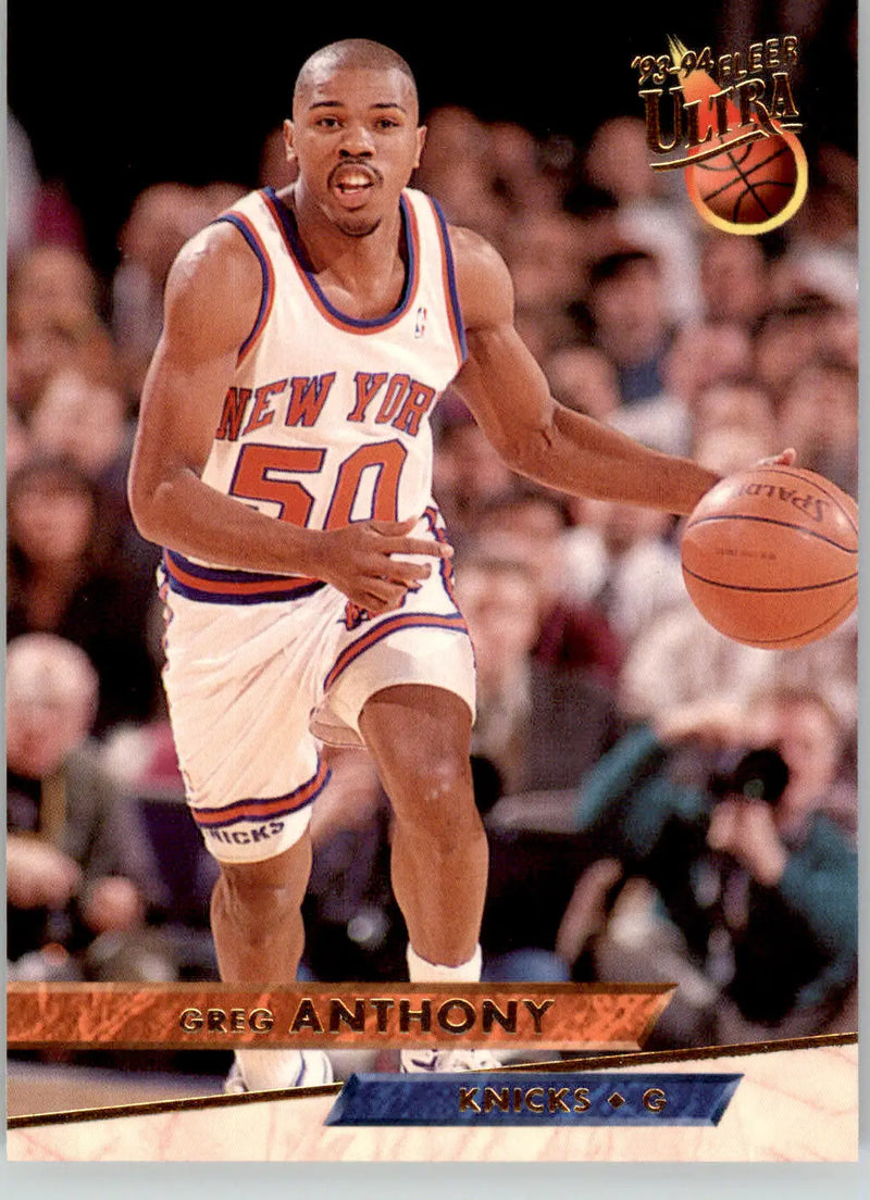 Greg Anthony - 1993-94 Ultra - #124 - Basketball - Basketball Card Single