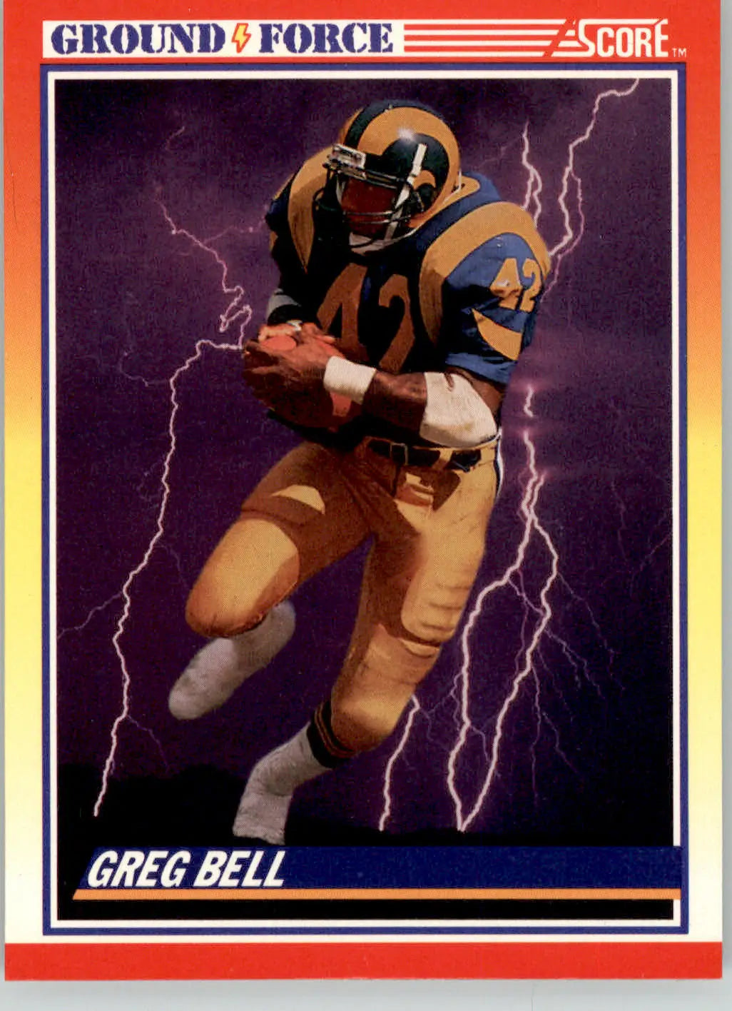 Greg Bell - 1990 Score - #328 - Football