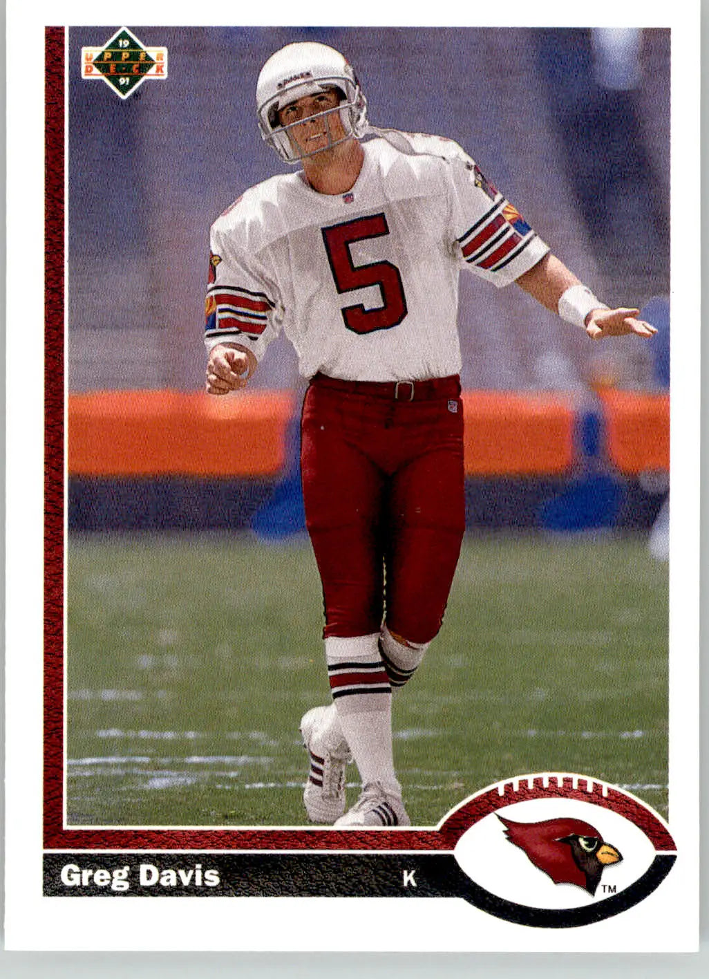 Greg Davis - 1991 Upper Deck - #591b - RC Football