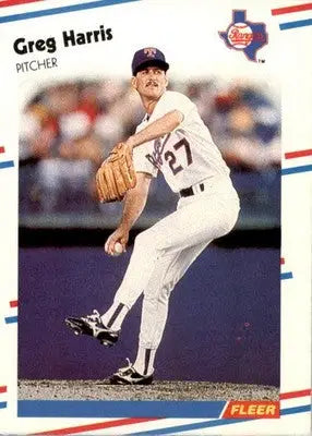 Greg Harris - 1988 Fleer - #468 - Baseball - Baseball Card Single