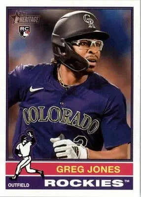 Greg Jones - 2025 Topps Heritage - #392 - RC Baseball - Baseball Card Single