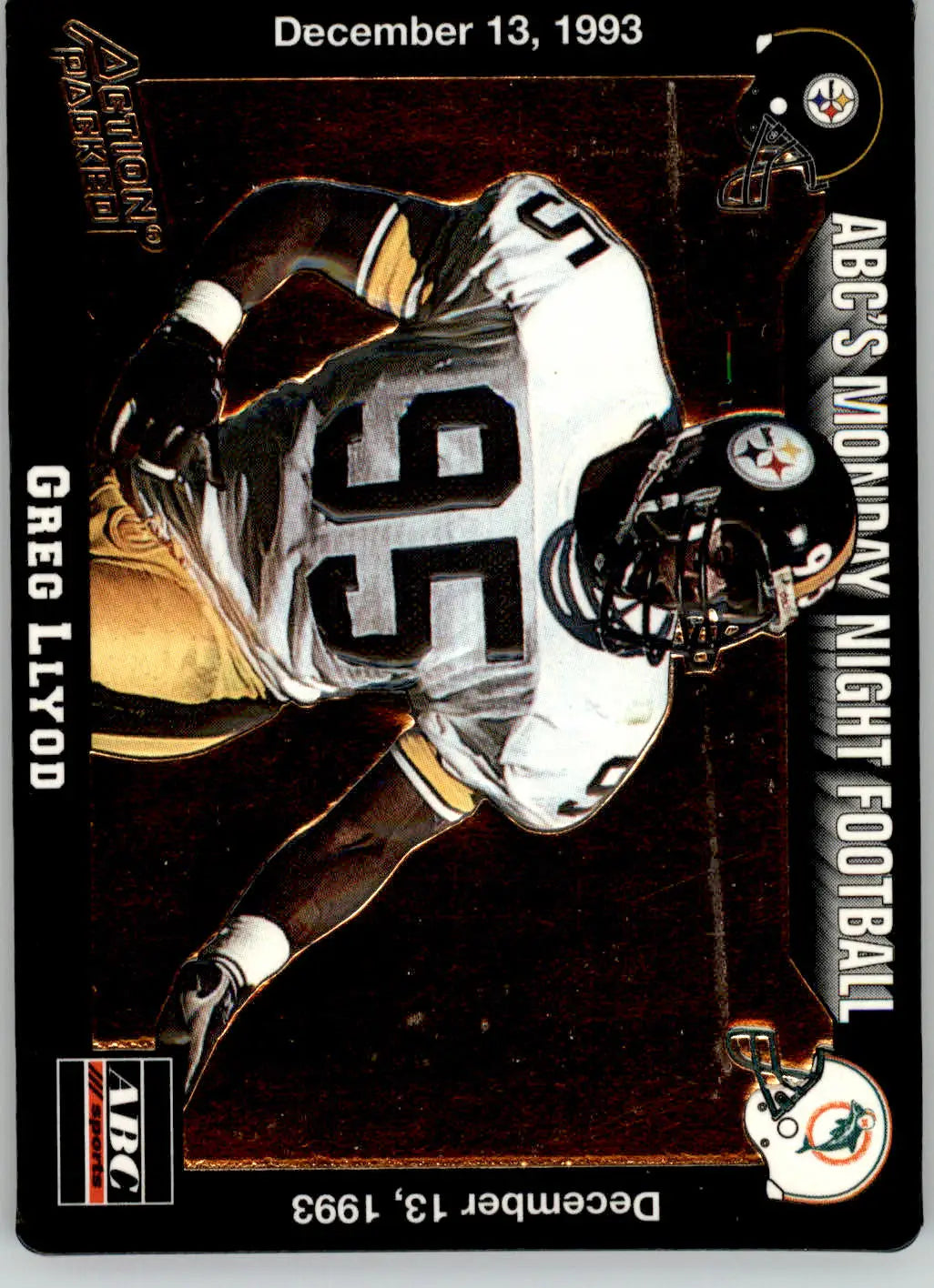 Greg Lloyd - 1993 Action Packed Monday Night Football - #63 - Football - Football Card Single