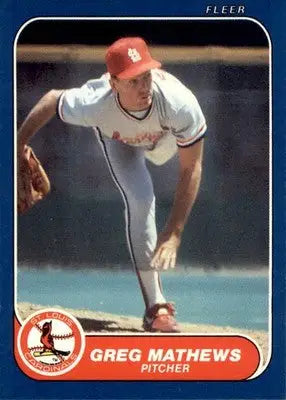 Greg Mathews - 1986 Fleer Update - #U-73 - Baseball - Baseball Card Single