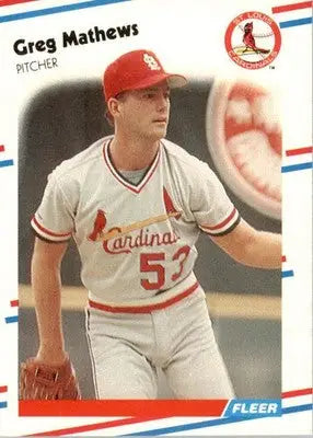 Greg Mathews - 1988 Fleer - #41 - Baseball - Baseball Card Single