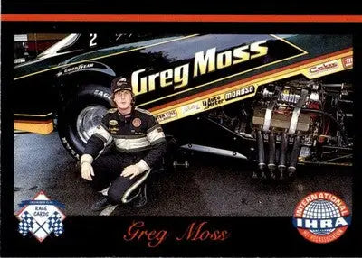 Greg Moss - 1989 Checkered Flag IHRA - #16 - Racing - Racing Card Single
