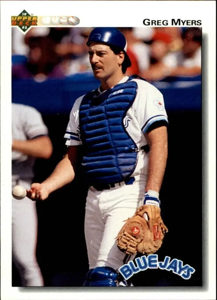 Greg Myers 1992 Upper Deck MLB #407 Baseball Card Toronto Blue Jays - Baseball Card Single