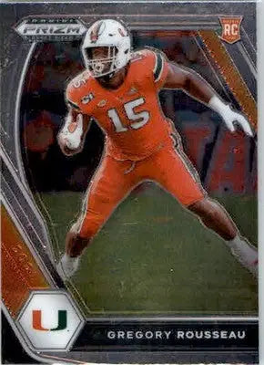 Greg Rousseau - 2021 Panini Prizm Draft Picks Collegiate - #144 - Football - Football Card Single