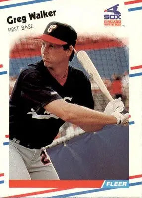 Greg Walker - 1988 Fleer - #411 - Baseball - Baseball Card Single