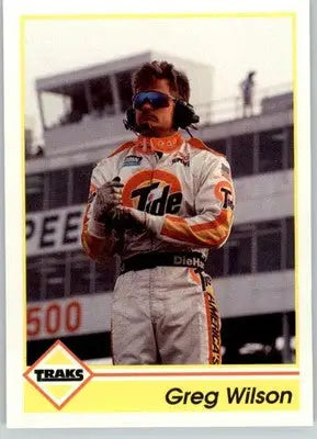 Greg Wilson - 1992 Traks - #105 - Racing - Racing Card Single