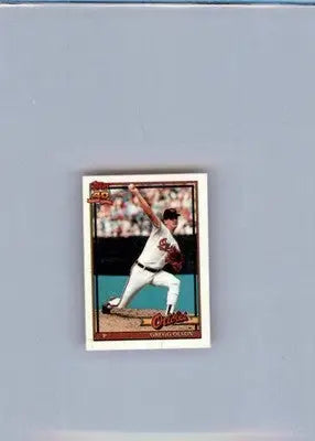 Gregg Olson - 1991 Topps Micro - #10 - Baseball - Baseball Card Single