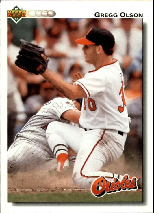 Gregg Olson 1992 Upper Deck MLB #227 Baseball Card Baltimore Orioles - Baseball Card Single