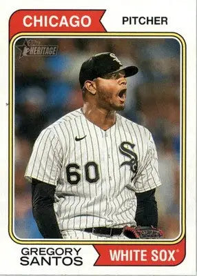 Gregory Santos - 2023 Topps Heritage - #680 - Baseball - Baseball Card Single