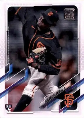 Gregory Santos Rookie 2021 Topps Update #US280 San Francisco Giants - Baseball Card Single