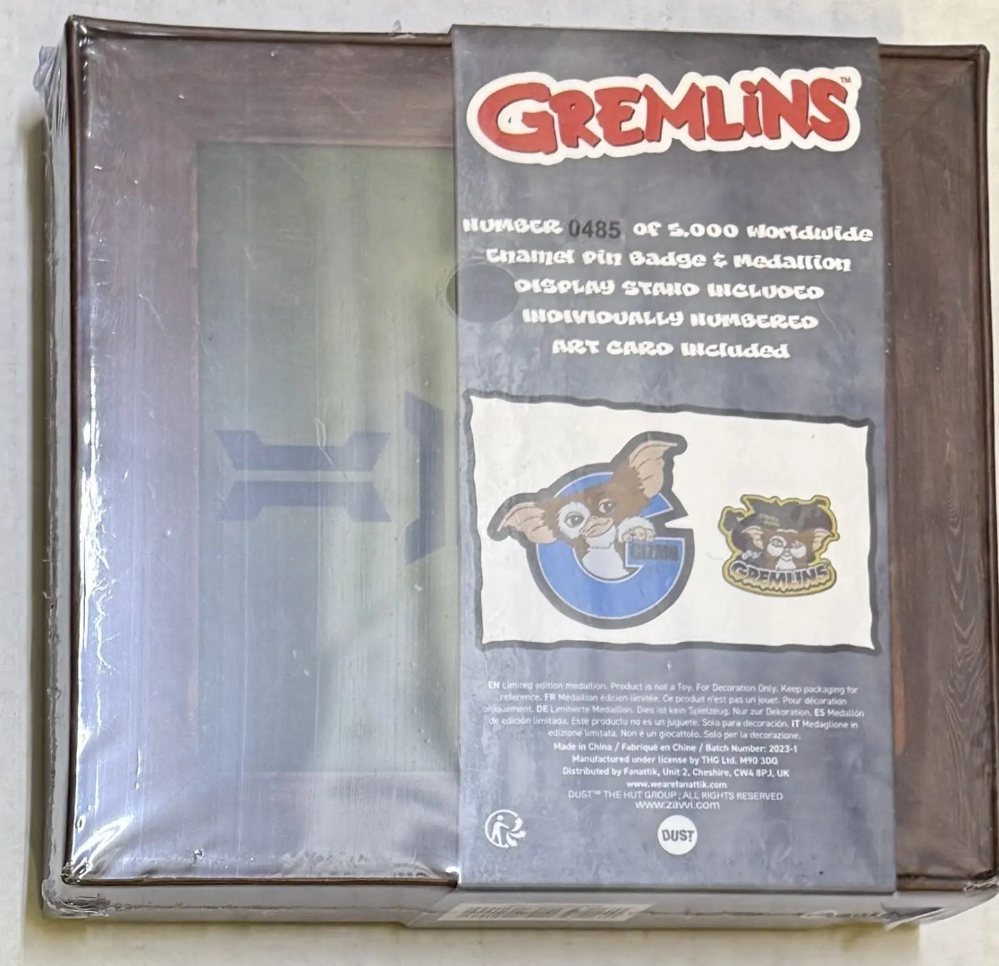 Gremlins Mogwai Collection Medallion & Pin Badge Set 0485/5000 - Entertainment Memorabilia