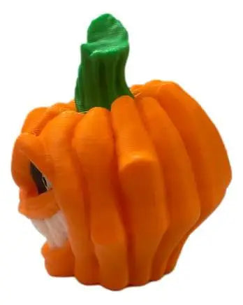 Grimkin Grinning Pumpkin 3D Printed Halloween Monster Spooky Decor Figurine - Other