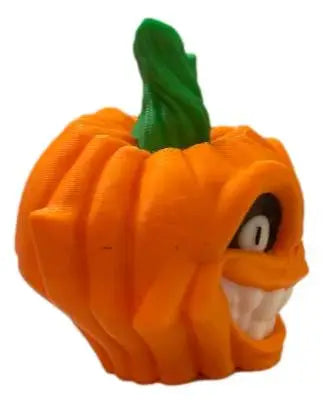 Grimkin Grinning Pumpkin 3D Printed Halloween Monster Spooky Decor Figurine - Other
