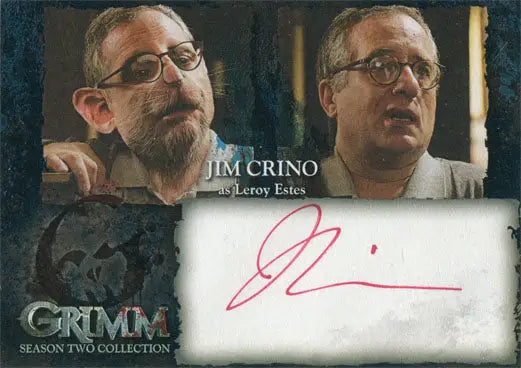 Autographed trading card of Jim Crino as Leroy Estes from Grimm Season 2
