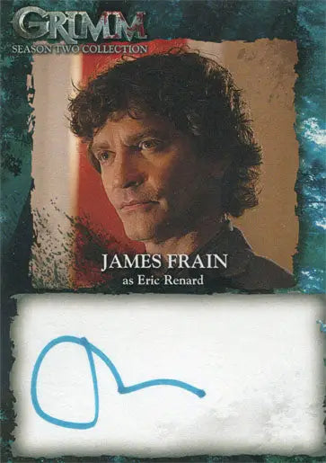 Trading card of James Frain as Eric Renard with autograph for collectors
