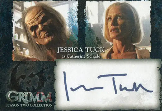 Autographed trading card featuring Jessica Tuck as Catherine Schade from Grimm