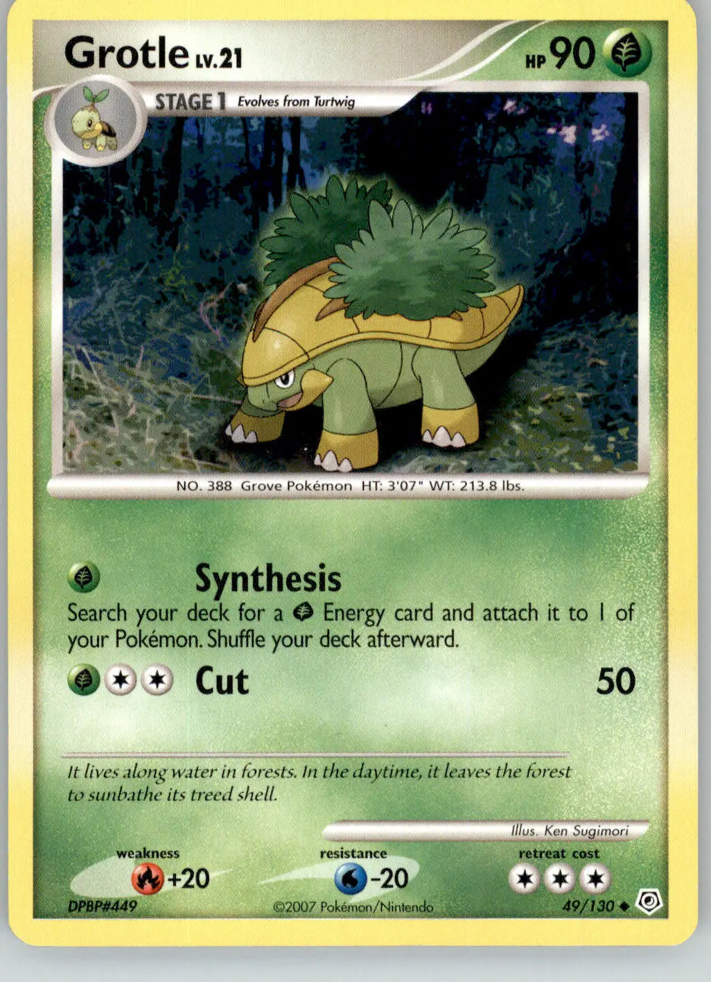 Grotle - Diamond & Pearl - 49/130 - HP Pokemon - Pokémon Card Single