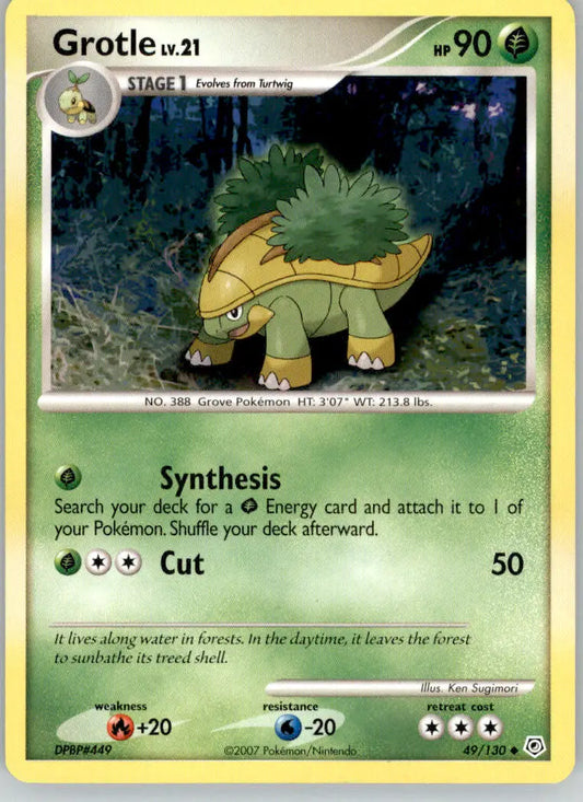 Grotle - Diamond & Pearl - 49/130 - HP Pokemon - Pokémon Card Single