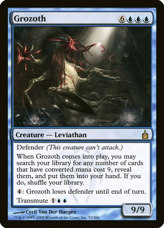 Grozoth Ravnica City of Guilds MTG trading card in vibrant blue design