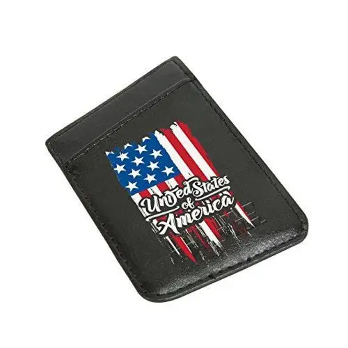 Guard Dog US Flag Collection Leather Card Keeper/Card Holder Phone Wallet with R - Card Supplies