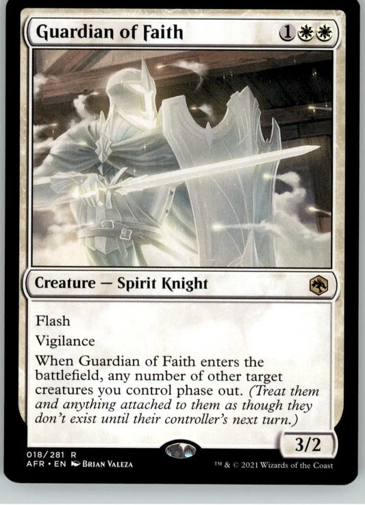Guardian of Faith - Adventures in the Forgotten Realms - 18 - NM Magic - Magic Card Single
