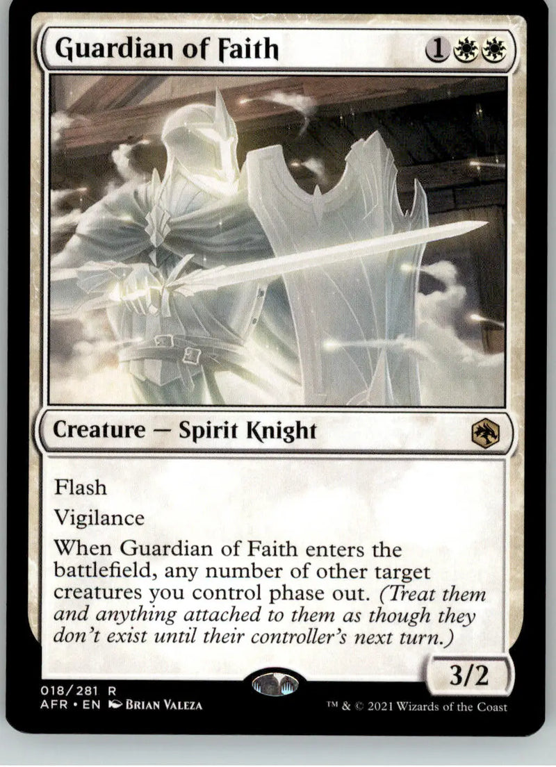 Guardian of Faith - Adventures in the Forgotten Realms - 18 - NM Magic - Magic Card Single