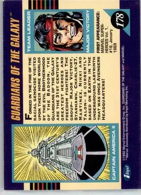 Guardians of the Galaxy - 1992 Impel Marvel Universe - NM - #178 - Marvel Card Single