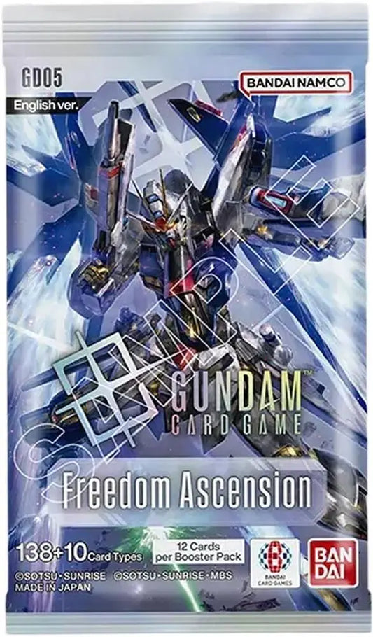GUNDAM CARD GAME Booster Pack Freedom Ascension [GD05] - Gundam Card Box