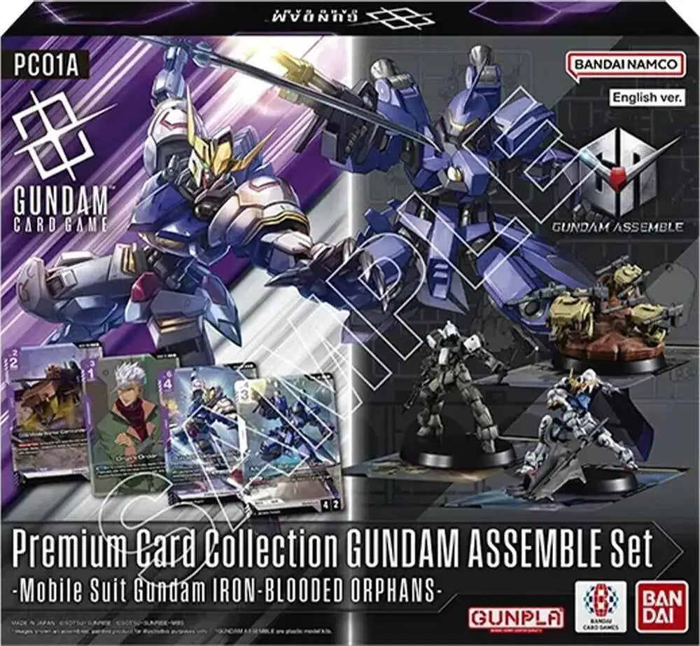 GUNDAM CARD GAME Premium Card Collection GUNDAM ASSEMBLE Iron-Blooded Orphans - [PC01A] - TCG Card Box