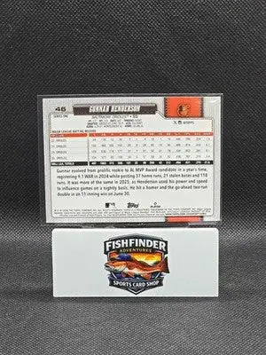 GUNNAR HENDERSON 2026 TOPPS #46 SPRING TRAINING FOIL ORIOLES! - Baseball Card Single