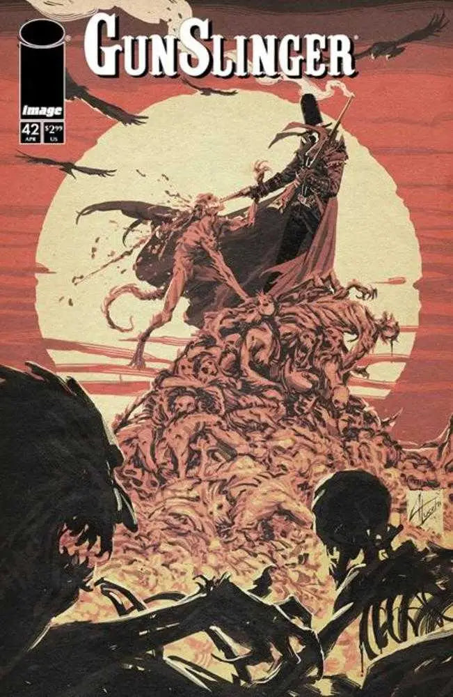 Comic book cover Gunslinger Spawn #42 Cover C Antonio Lucchi Variant featuring vibrant artwork