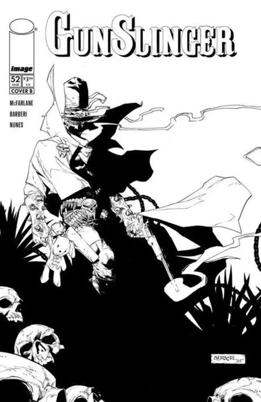 Gunslinger Spawn #52 Cover B Carlo Barberi Virgin Bw Variant - Comic Book