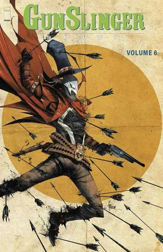 Comic book cover of Gunslinger Spawn TPB Volume 06 featuring dynamic artwork