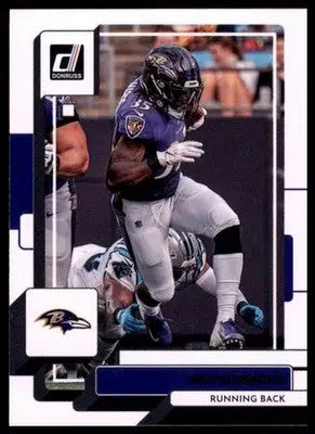 Gus Edwards 2022 Donruss #191 Baltimore Ravens - Football Card Single