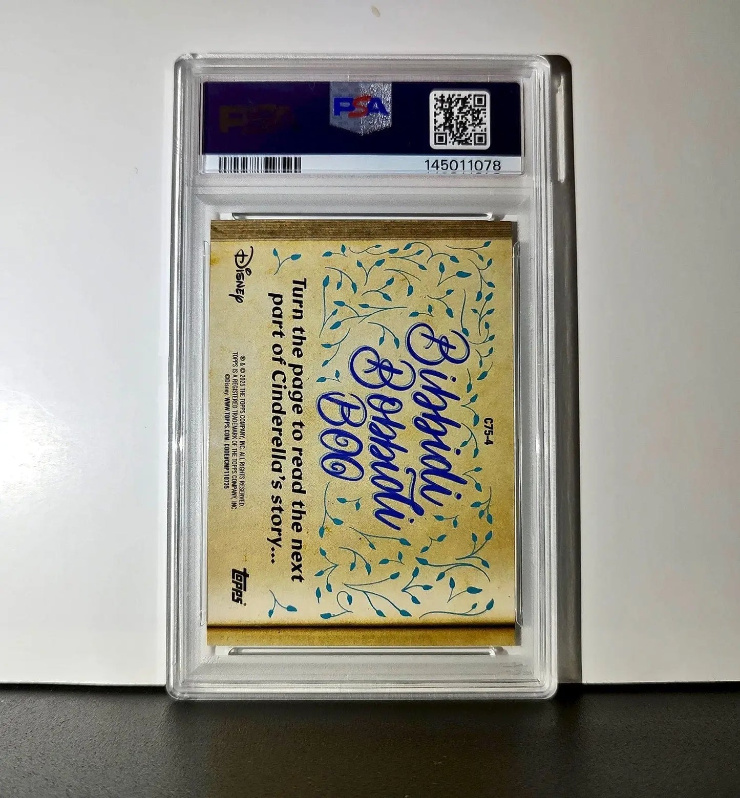 Gus is rescued by Cinderella 2025 Topps Disney #C75-4 Cinderella PSA 9 - Non-Sports Card Single