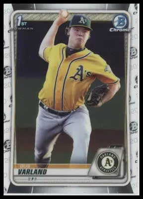 Gus Varland 2020 Bowman Chrome Prospects #BCP-38 Oakland Athletics - Baseball Card Single