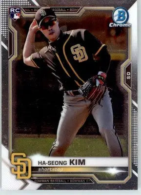 Ha-Seong Kim - 2021 Bowman Chrome - #97 - RC Baseball - Baseball Card Single