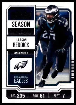 Haason Reddick 2023 Panini Contenders #80 Philadelphia Eagles