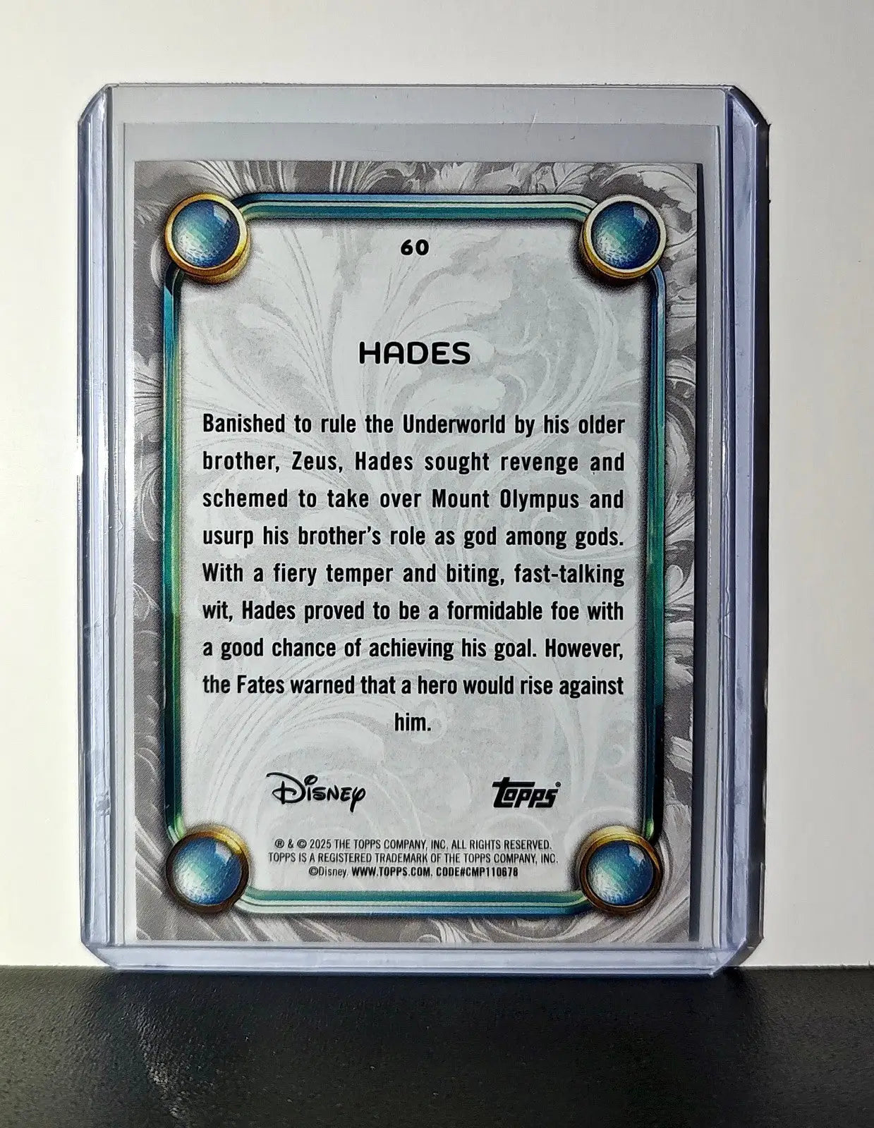 Hades 2025 Topps Disney Wonder #60 Card Hercules