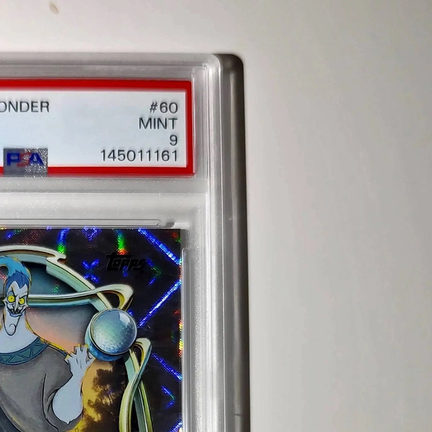Hades 2025 Topps Disney Wonder #60 Winter Variant Card Hercules PSA 9 - Non-Sports Card Single