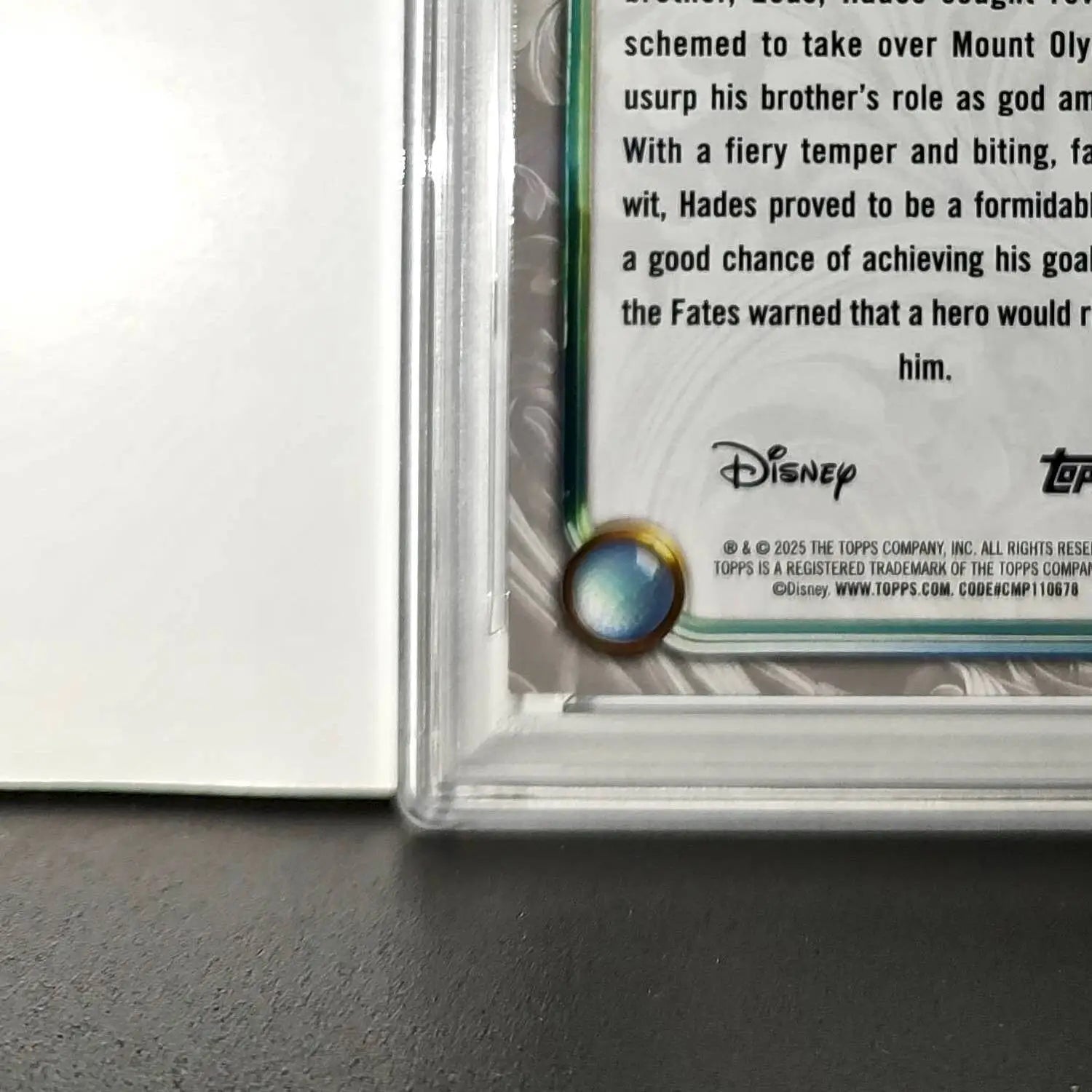 Hades 2025 Topps Disney Wonder #60 Winter Variant Card Hercules PSA 9 - Non-Sports Card Single