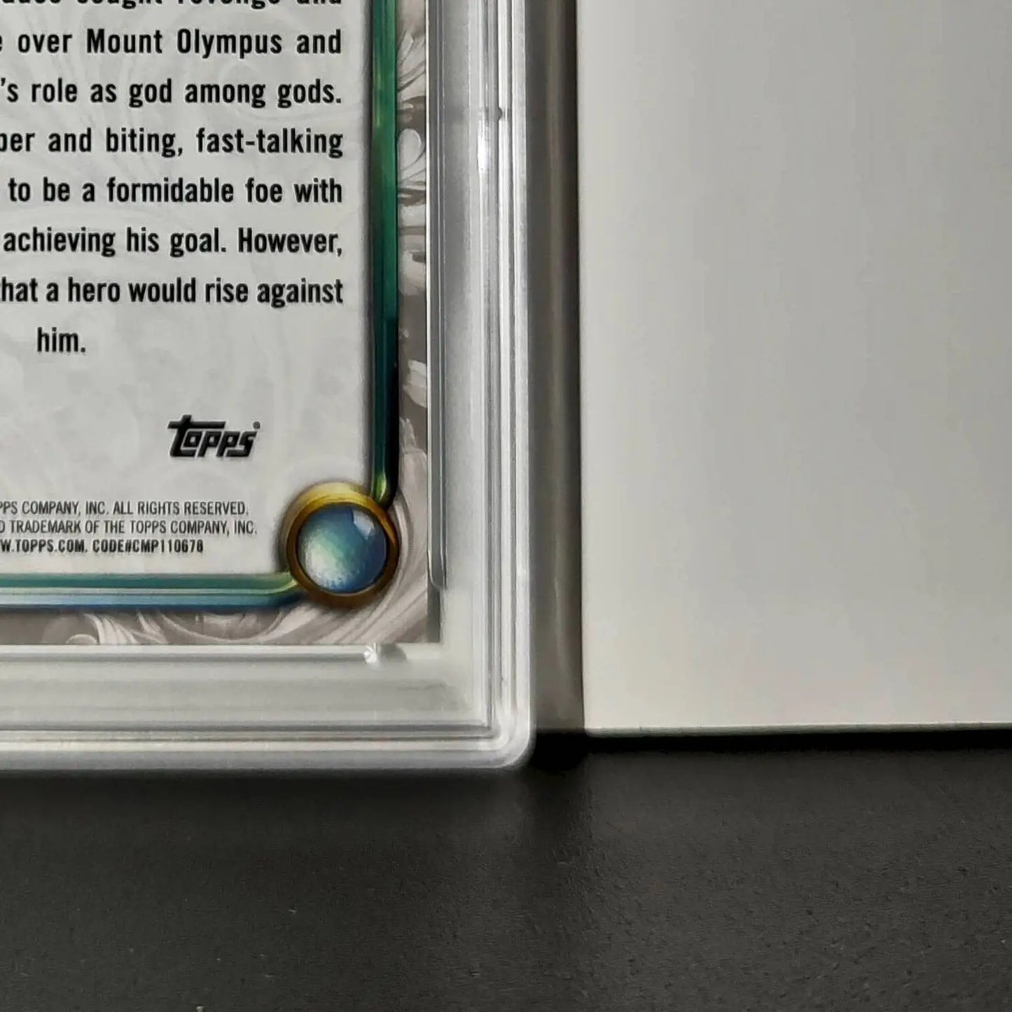 Hades 2025 Topps Disney Wonder #60 Winter Variant Card Hercules PSA 9 - Non-Sports Card Single